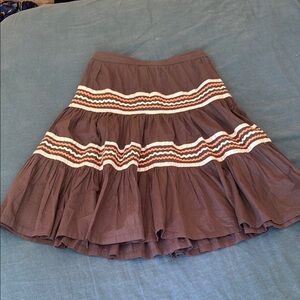 Vintage patio Skirt with Ricrac Pattern
